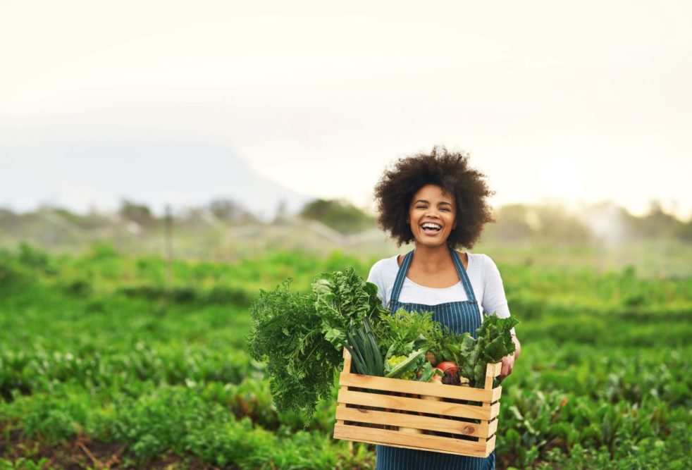 Woman on a farm