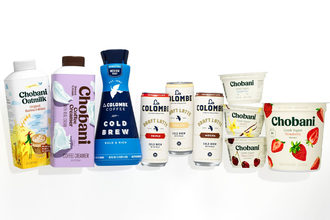 Chobani and La Colombe coffee products