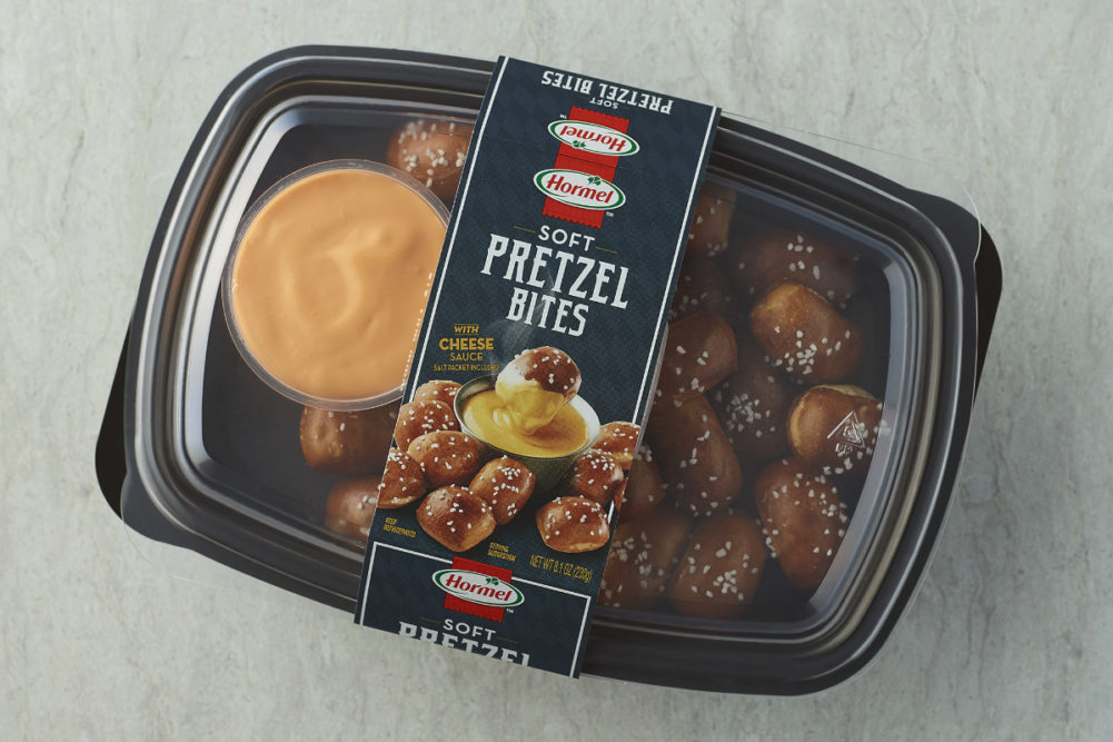 Hormel Pretzel Bites and Cheese Tray