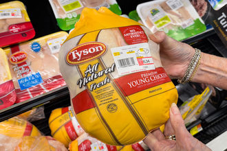 Tyson Chicken in the grocery store